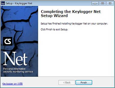 Keylogger Net setup