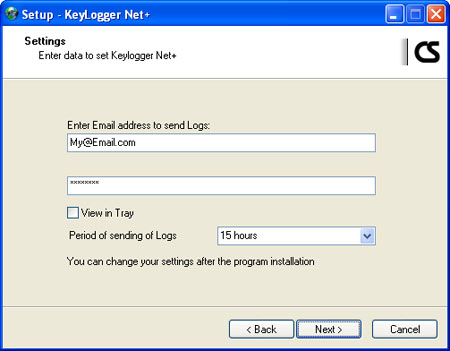 Setup Keylogger Net Plus