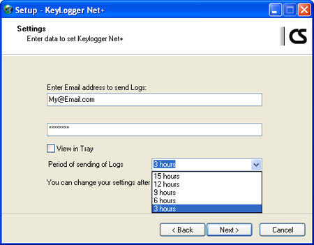 Setup Keylogger Net Plus