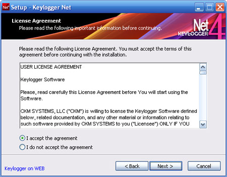 Keylogger NET4 Client installation