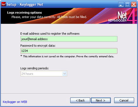 Keylogger NET4 Client installation