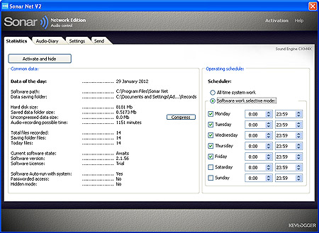 Audio Environment control and monitoring