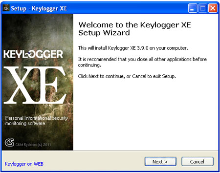 Keylogger XE setup