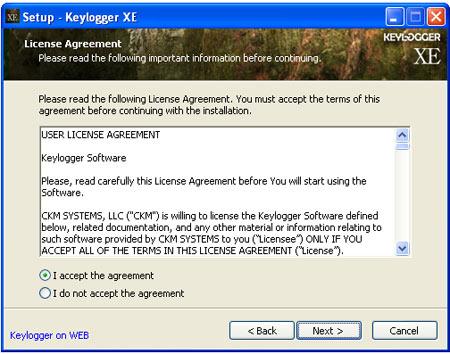 Keylogger XE setup