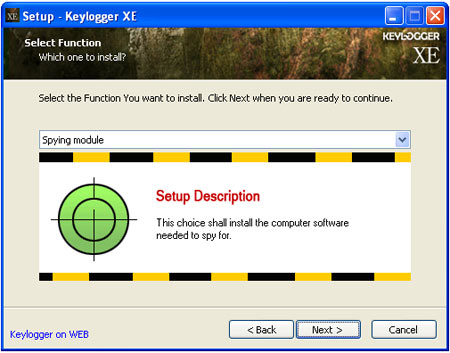 Keylogger XE setup