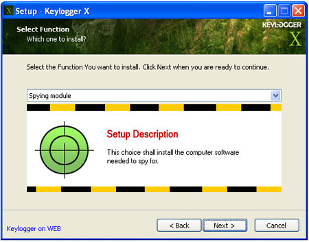 Keylogger X setup