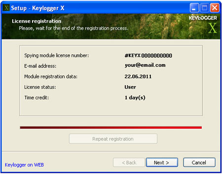 Keylogger X setup