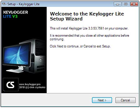 Keylogger Setup - Wizard