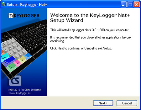 Setup Keylogger Net Plus