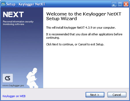 Keylogger NET4XT Client installation