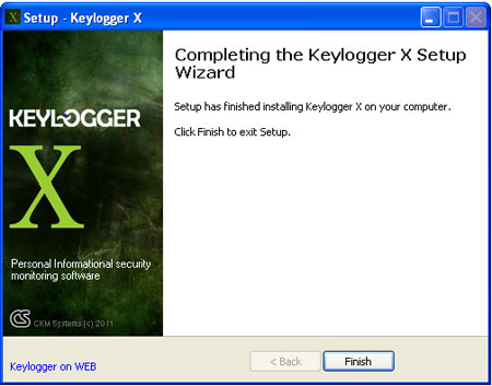 Keylogger X setup